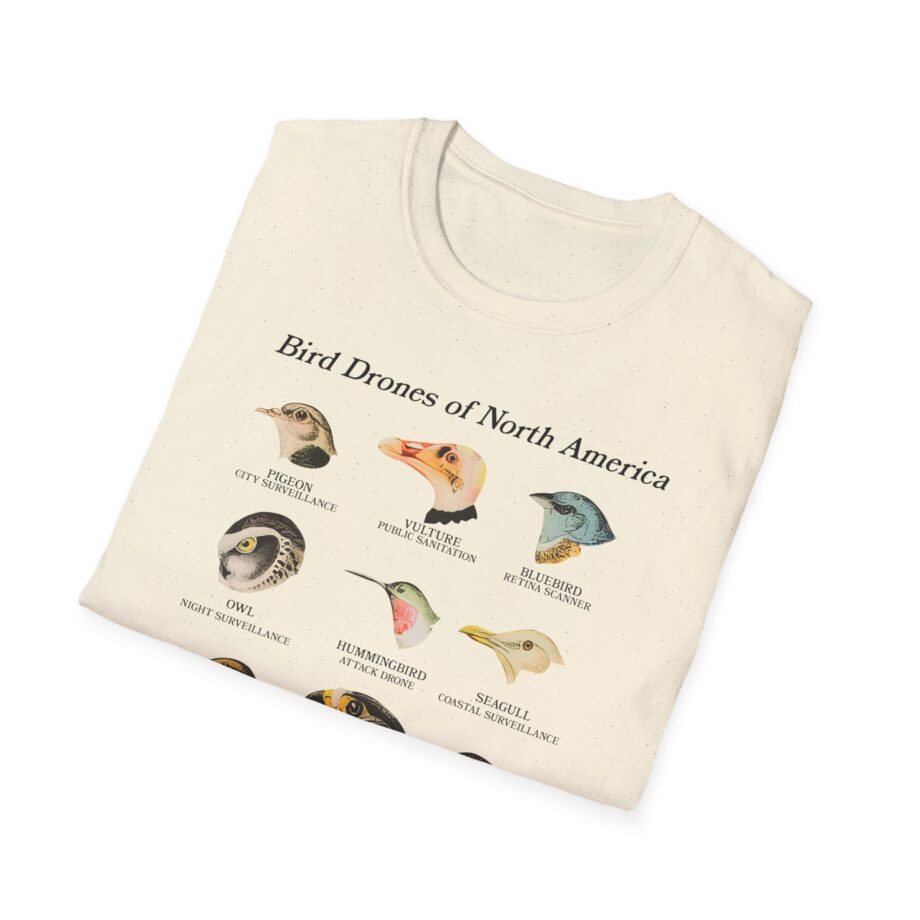 Birds Arent Real Bird Drones of North America Unisex Softstyle T-shirt