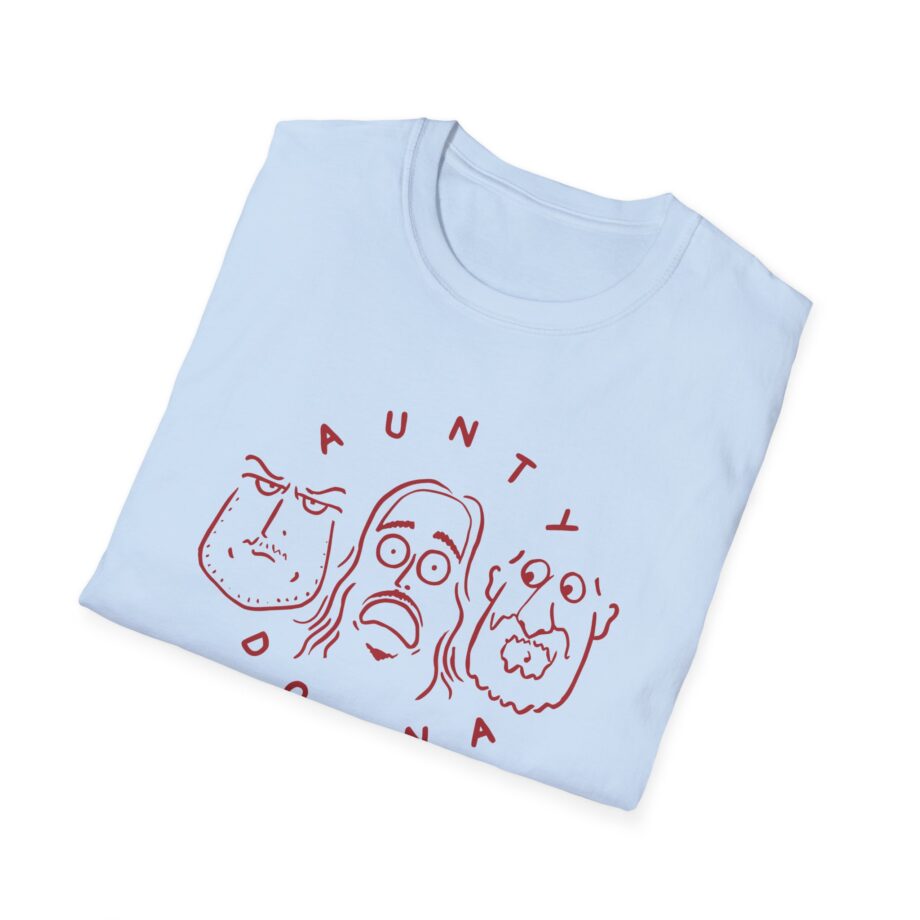 Aunty Donna White Faces Unisex Softstyle T-Shirt
