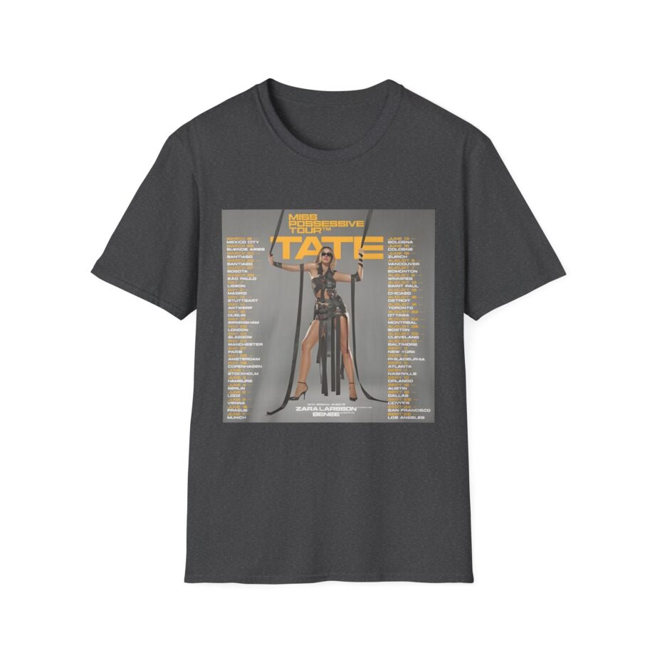 Tate Mcrae Miss Possessive Tour 2025 Unisex Softstyle T-Shirt