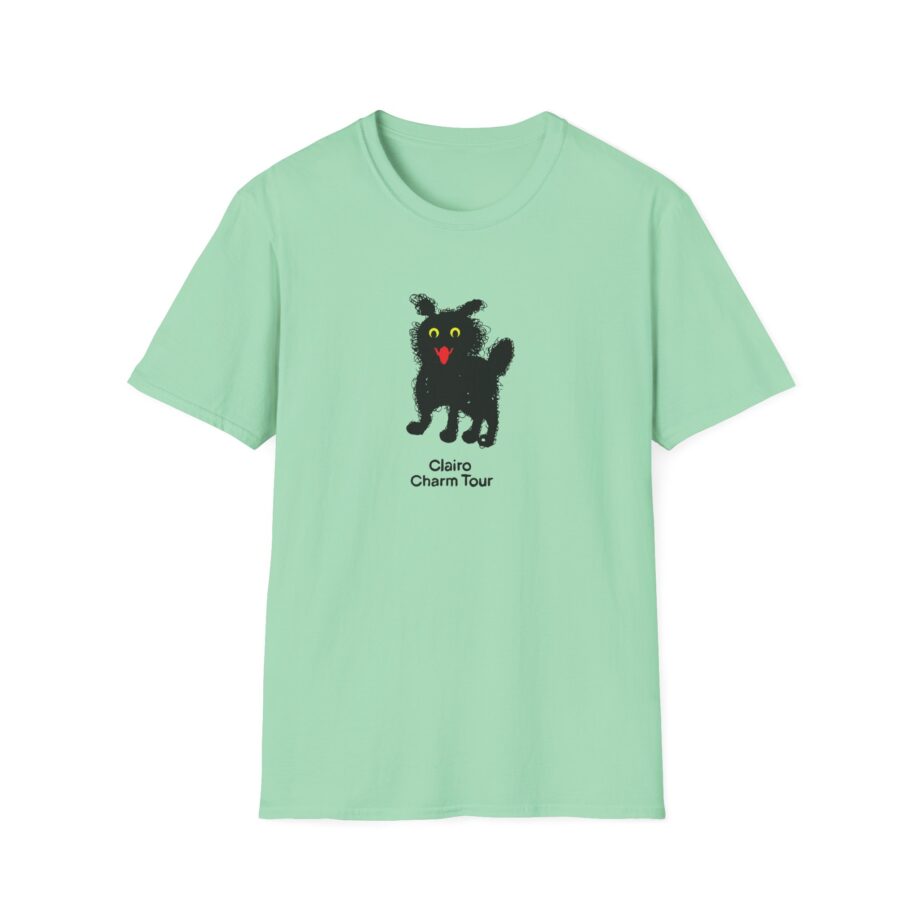 Clairo Charm Fuzzy Cat Tour Unisex Softstyle T-Shirt