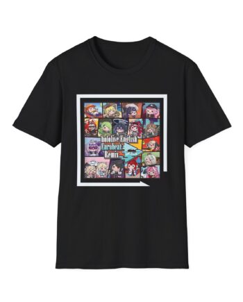 Hololive English Eurobeat Remix Album Unisex Softstyle T-Shirt