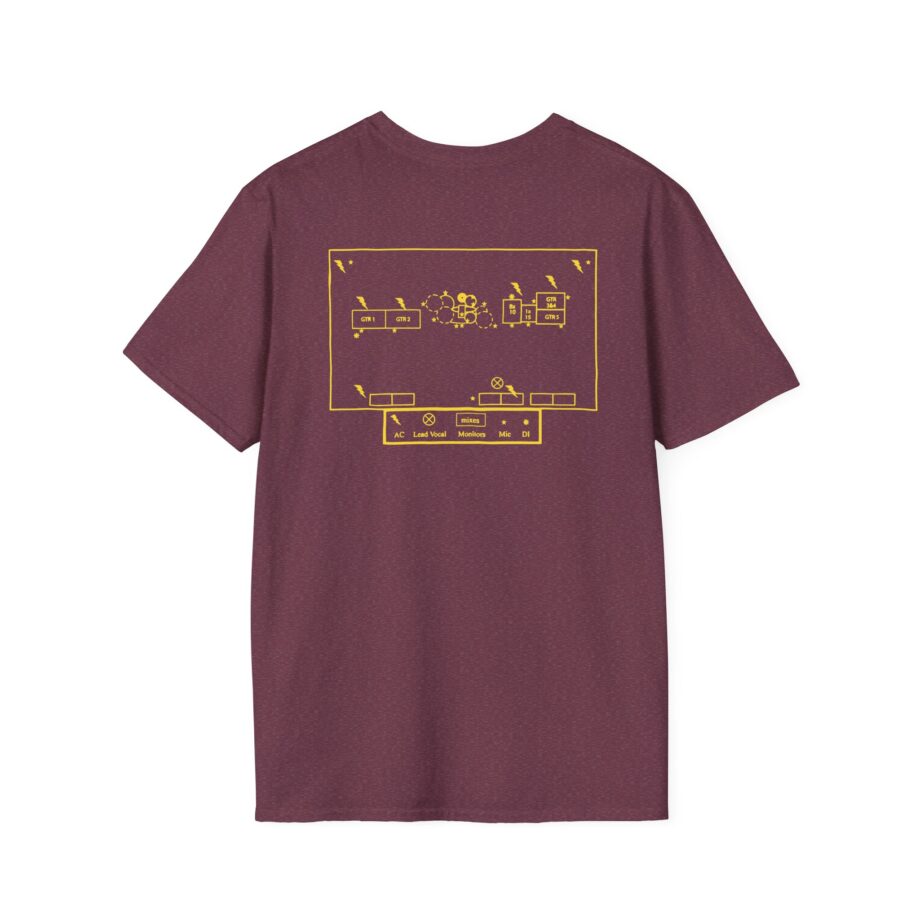 Clutch Flaming Stage Plot Unisex Softstyle T-Shirt
