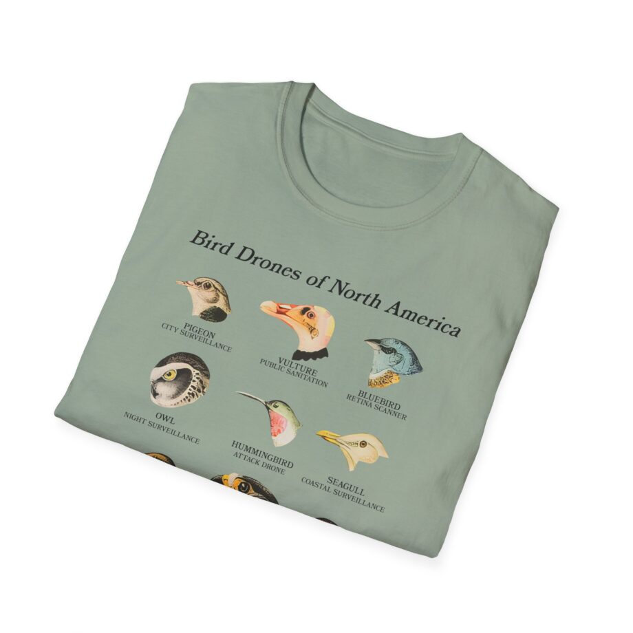 Birds Arent Real Bird Drones of North America Unisex Softstyle T-shirt