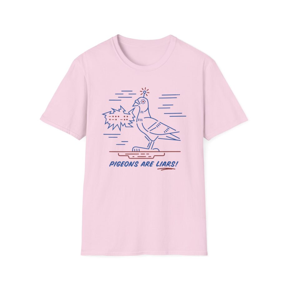 Birds Arent Real Pigeons Are Liars Unisex Softstyle T-shirt