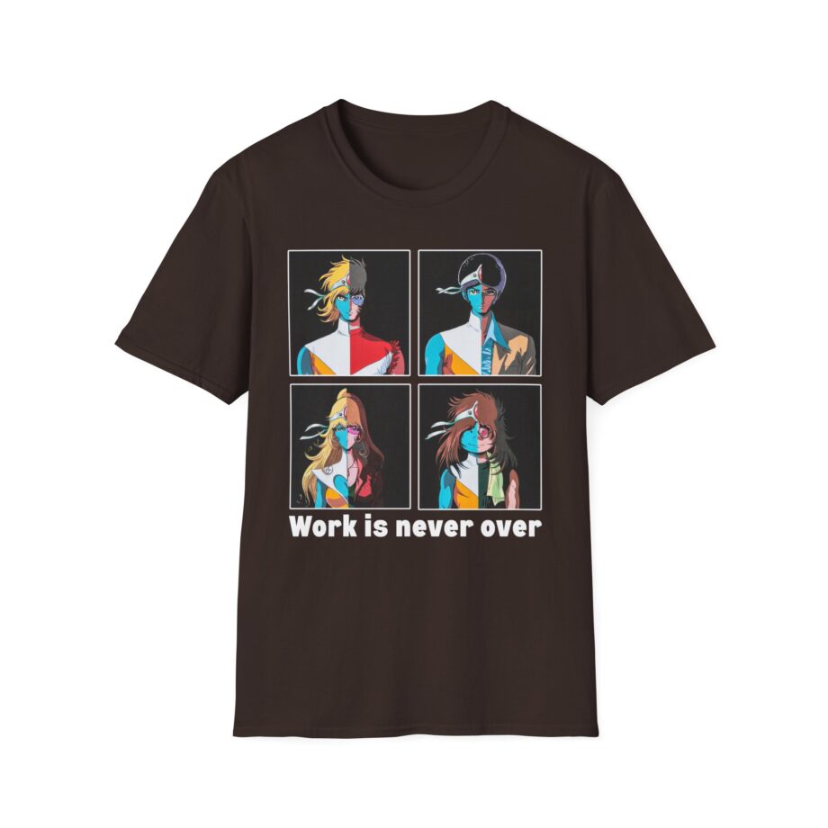 Daft Punk Work is Never Over Unisex Softstyle T-shirt