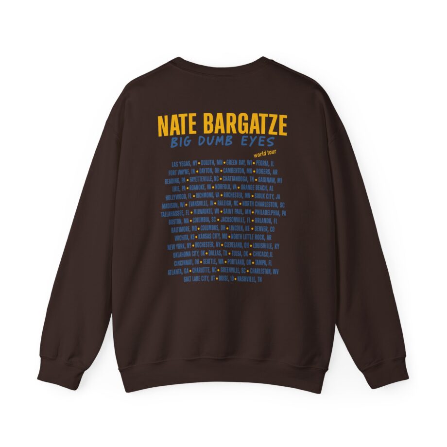 Nate Bargatze Big Dumb Eyes Tour Unisex Heavy Blend™ Crewneck Sweatshirt