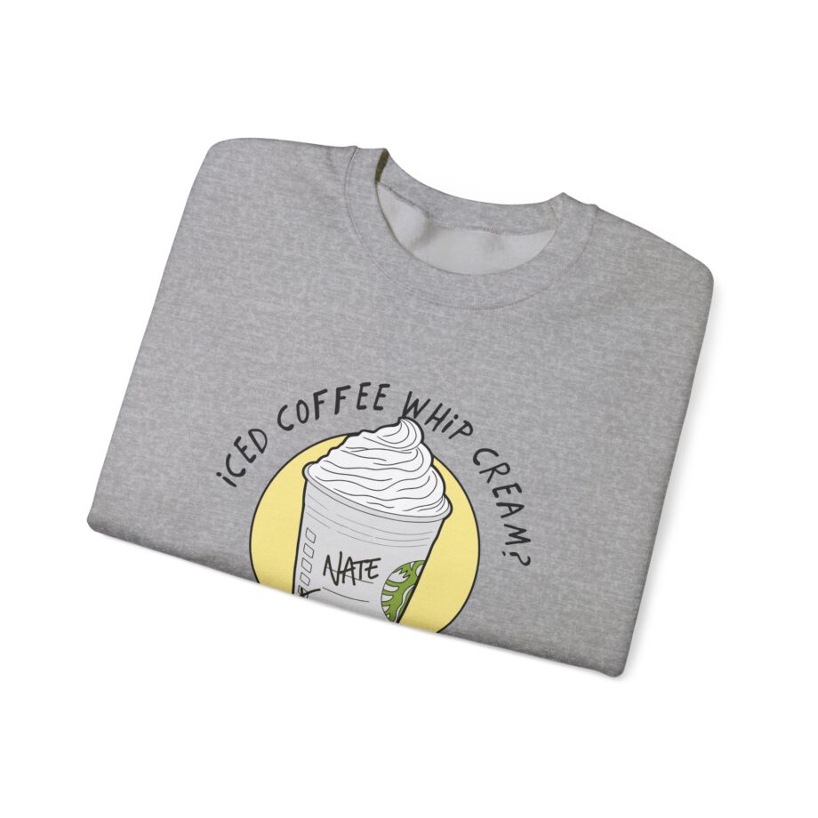 Nate Bargatze - Iced Coffee Whip Cream? Unisex Heavy Blend™ Crewneck Sweatshirt