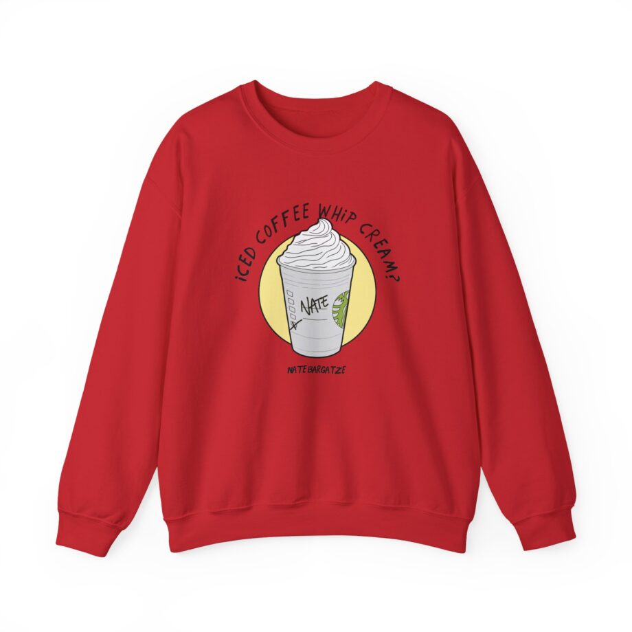 Nate Bargatze - Iced Coffee Whip Cream? Unisex Heavy Blend™ Crewneck Sweatshirt