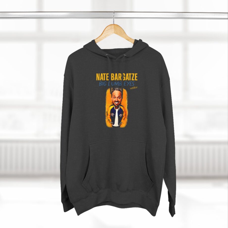 Nate Bargatze Big Dumb Eyes Tour Three-Panel Fleece Hoodie