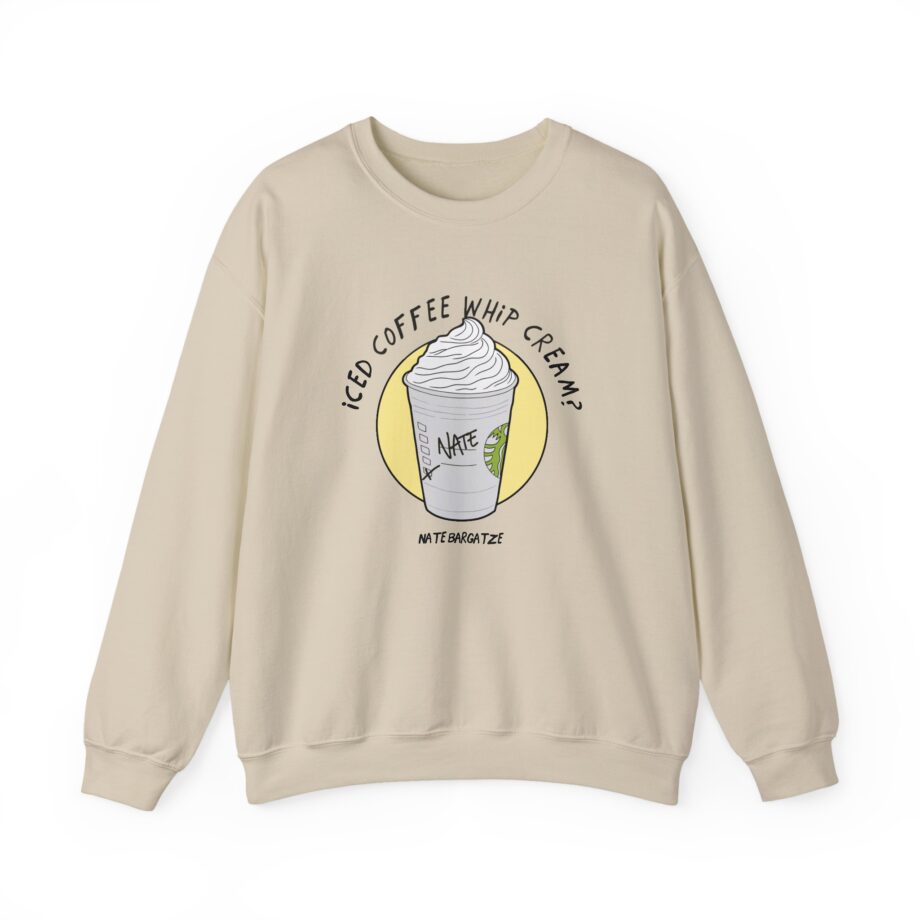 Nate Bargatze - Iced Coffee Whip Cream? Unisex Heavy Blend™ Crewneck Sweatshirt
