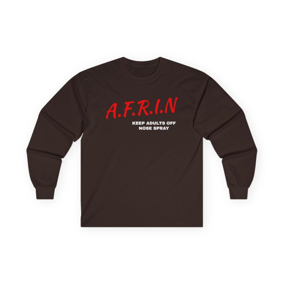 Nate Bargatze Afrin Keep Adults of Nose Spray Unisex Ultra Cotton Long Sleeve Tee