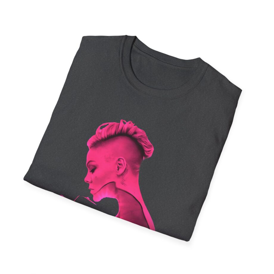 P!nk Silhouette Photo Peach Unisex Softstyle T-Shirt