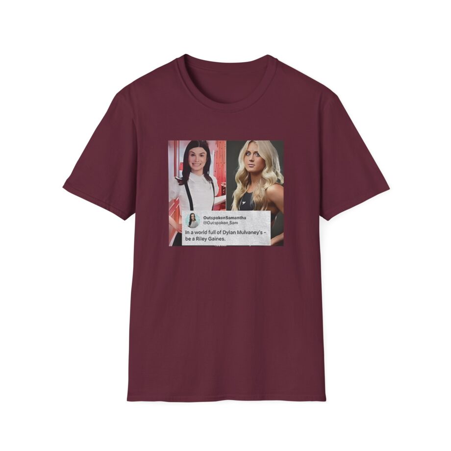 In a World Full of Dylan Mulvaney’s Be a Riley Gaines Unisex Softstyle T-Shirt