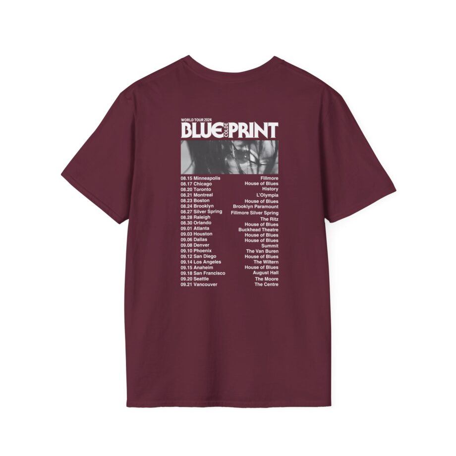 Colde 'BLUEPRINT' NA Tour Unisex Softstyle T-Shirt