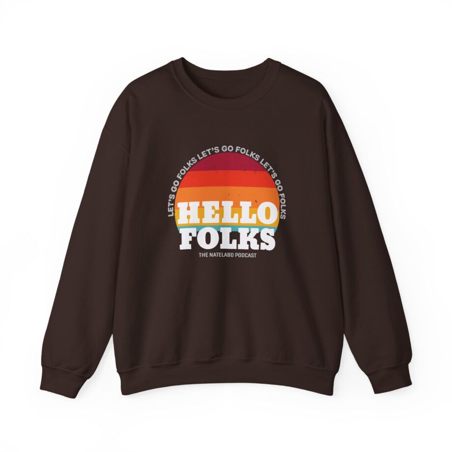 Nate Bargatze Hello Folks Unisex Heavy Blend™ Crewneck Sweatshirt