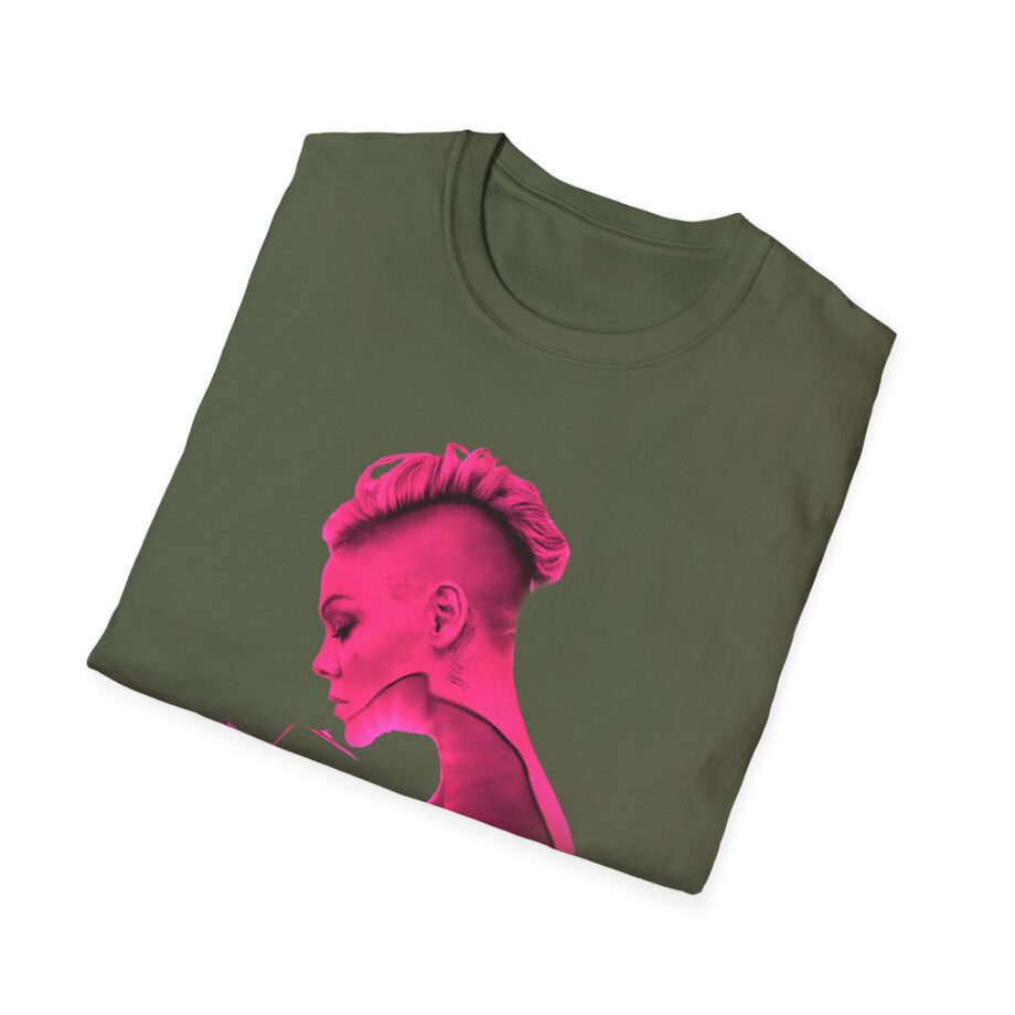 P!nk Silhouette Photo Peach Unisex Softstyle T-Shirt
