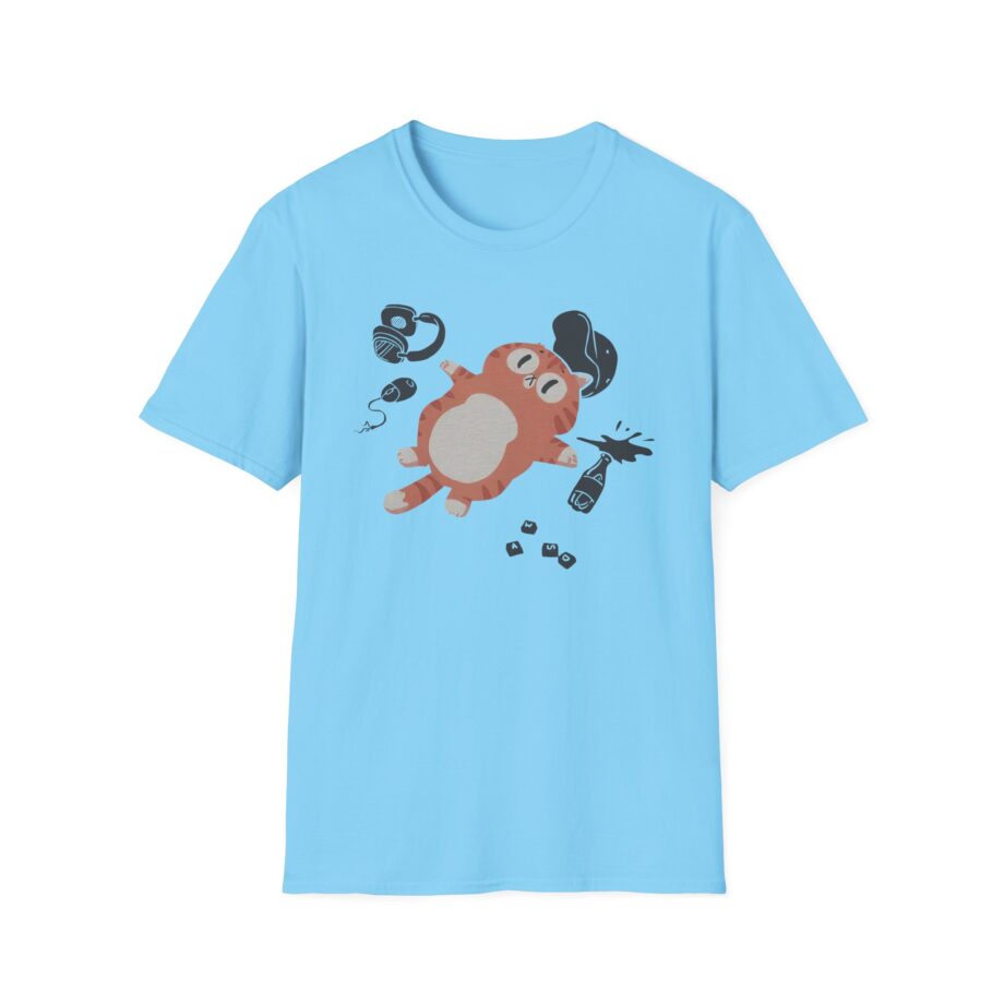 Lirik Gamed Out Cat Unisex Softstyle T-shirt