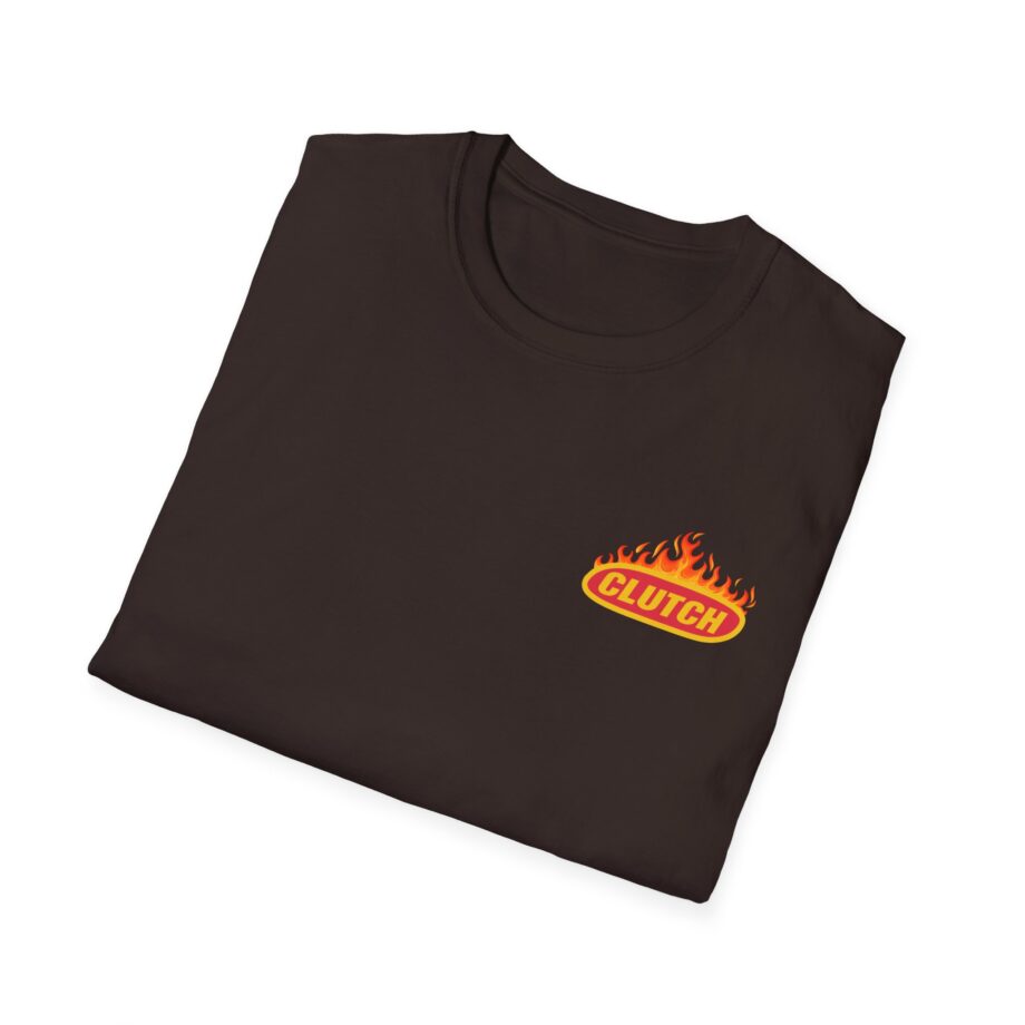 Clutch Flaming Stage Plot Unisex Softstyle T-Shirt