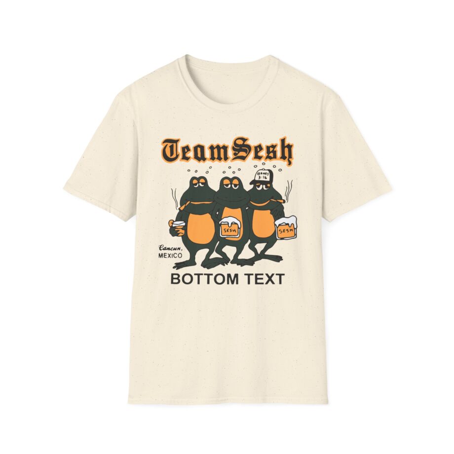 Bones Teamsesh Bottom Text Frogs Unisex Softstyle T-shirt