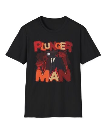 Dafuqboom Plungerman  Wildfire Unisex Softstyle T-Shirt
