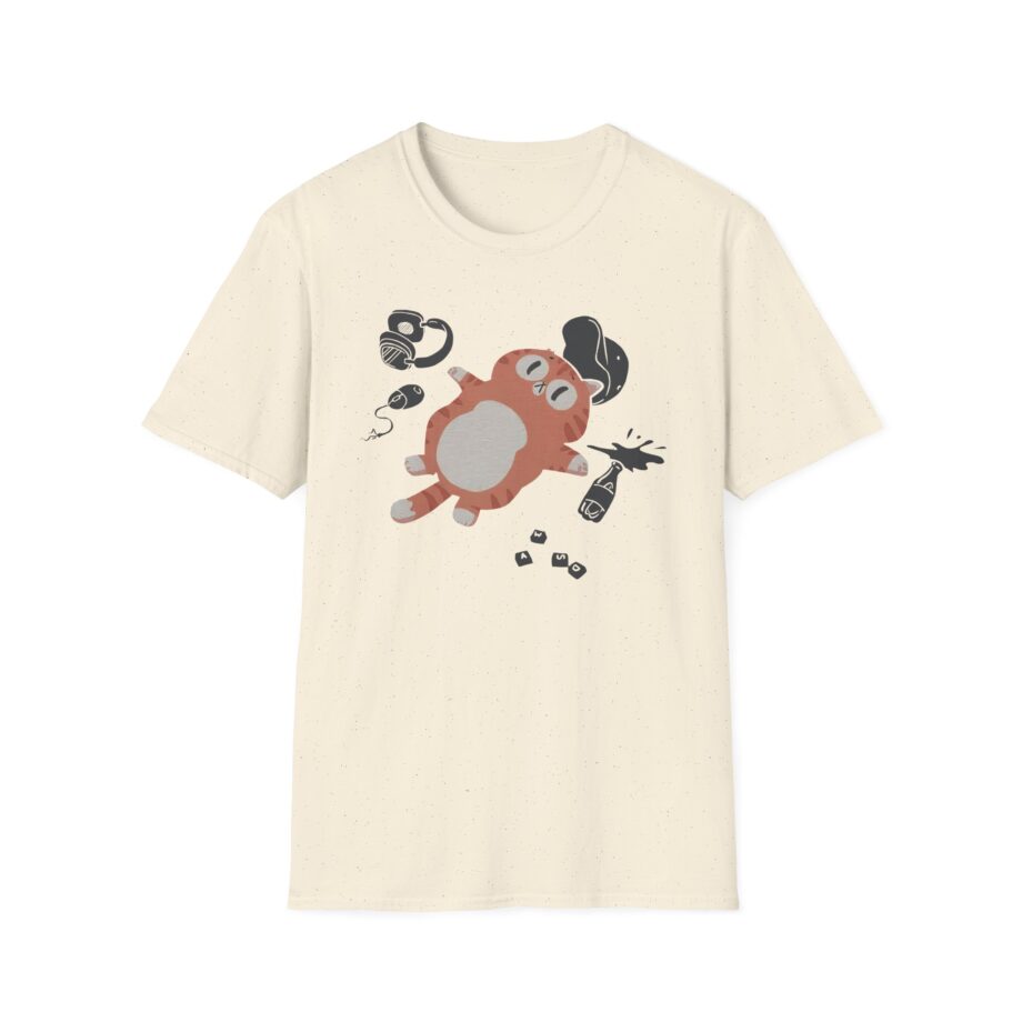 Lirik Gamed Out Cat Unisex Softstyle T-shirt