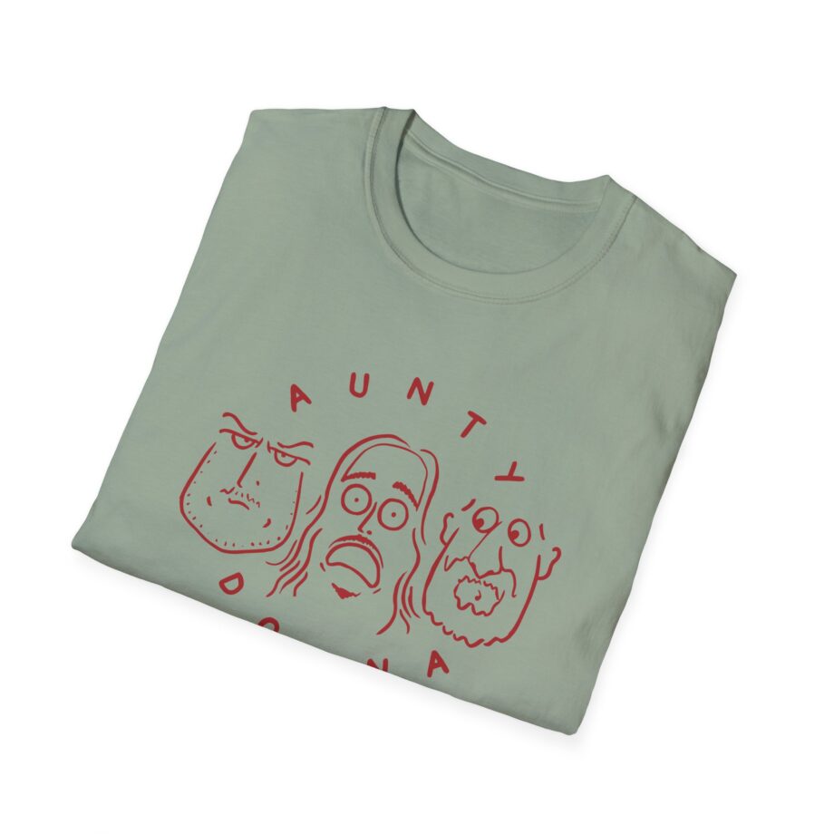 Aunty Donna White Faces Unisex Softstyle T-Shirt