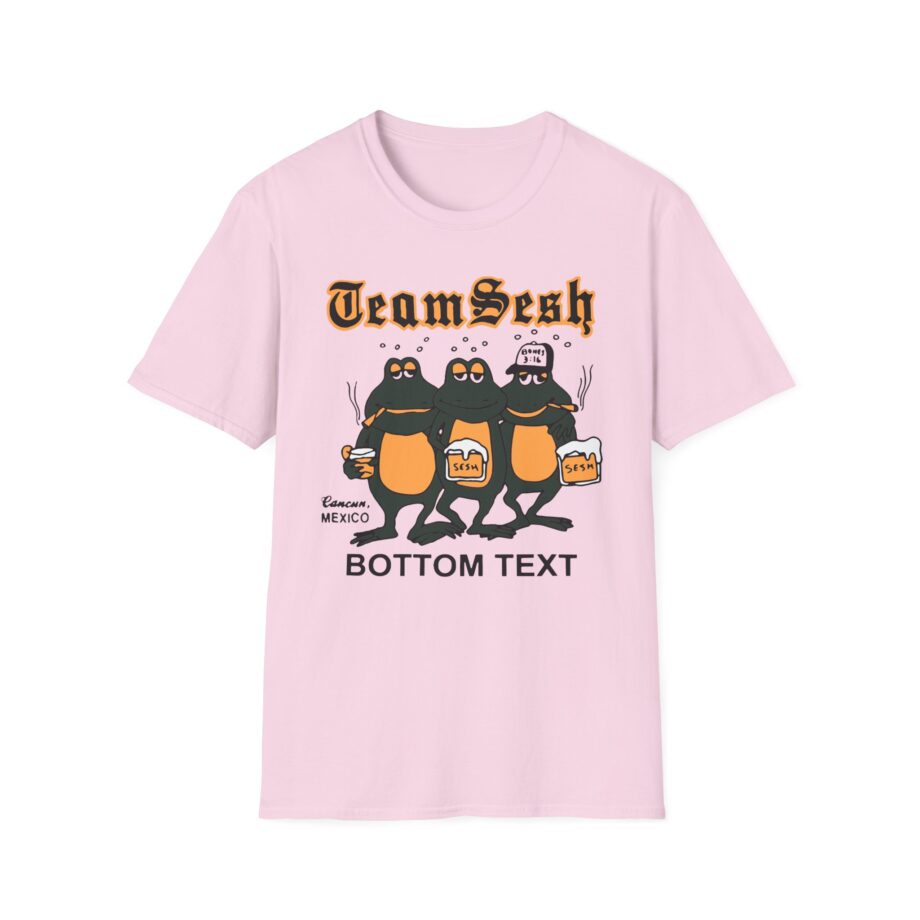 Bones Teamsesh Bottom Text Frogs Unisex Softstyle T-shirt