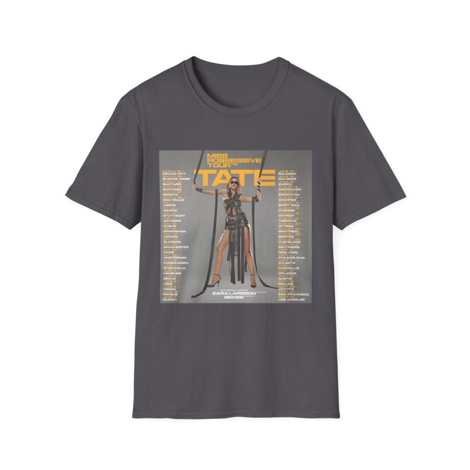Tate Mcrae Miss Possessive Tour 2025 Unisex Softstyle T-Shirt