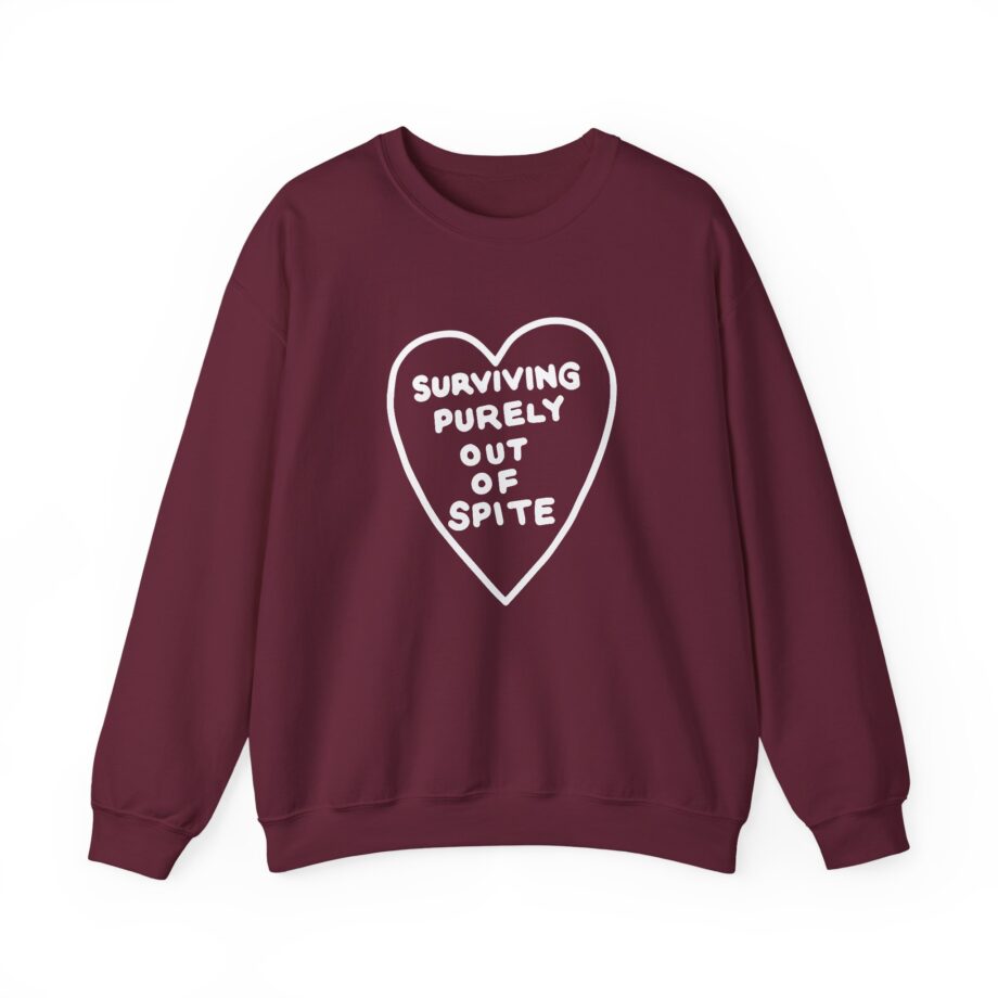 Elyse Myers Surviving Purely Out of Spite Unisex Heavy Blend™ Crewneck Sweatshirt
