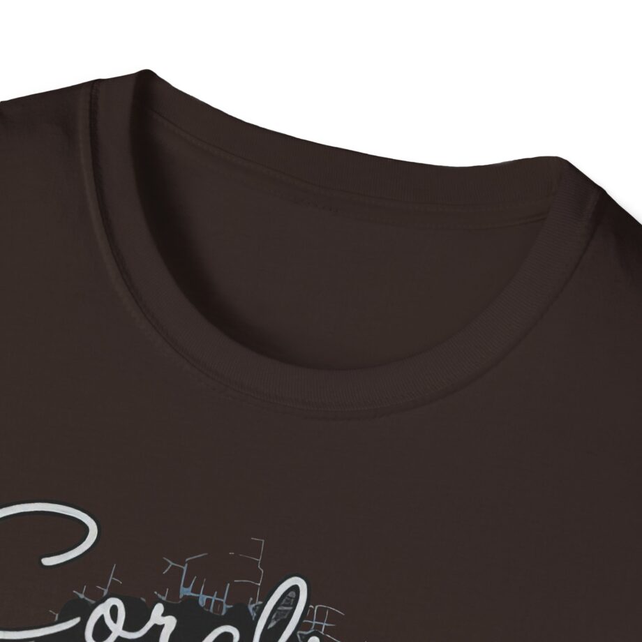 Coraline the Cat Swirl and Stars Unisex Softstyle T-shirt