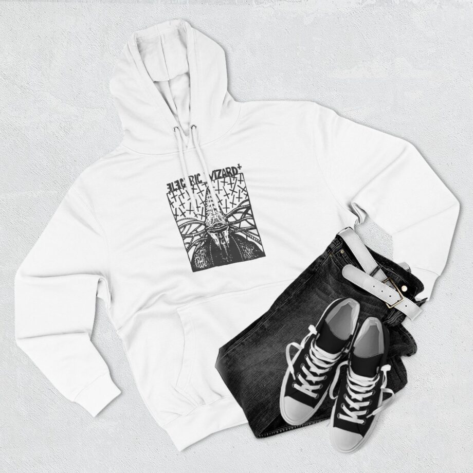 Electric Wizard Doom Sludge Stoner Metal Poster Three-Panel Fleece Hoodie