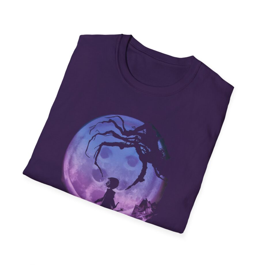 Coraline Button Moon Jumbo Print Unisex Softstyle T-shirt