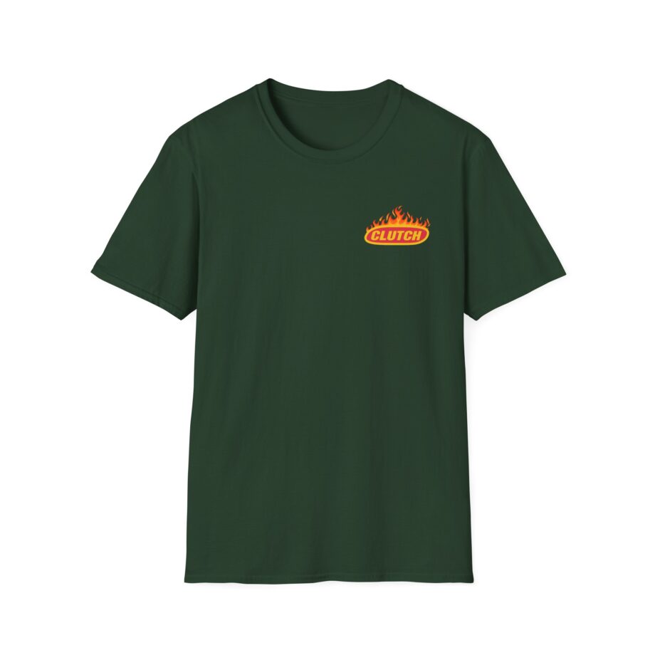 Clutch Flaming Stage Plot Unisex Softstyle T-Shirt