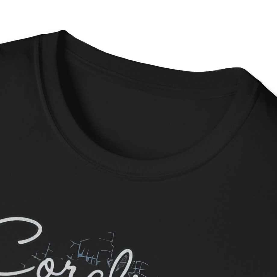 Coraline the Cat Swirl and Stars Unisex Softstyle T-shirt