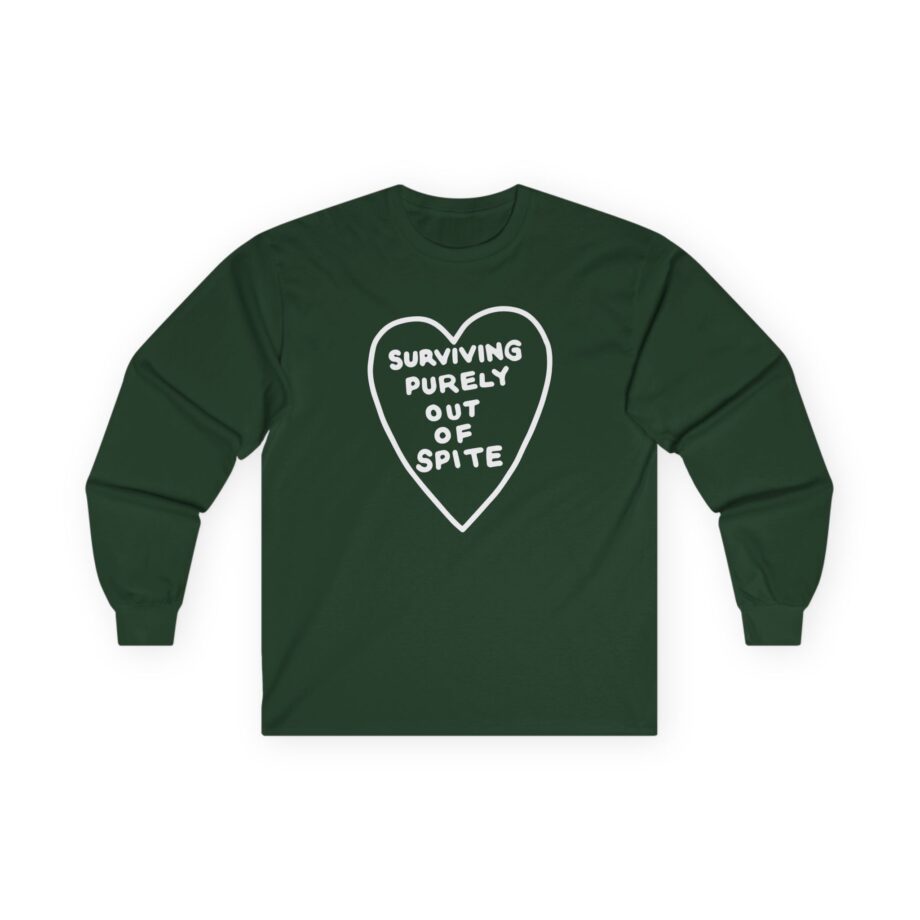 Elyse Myers Surviving Purely Out of Spite Unisex Ultra Cotton Long Sleeve Tee