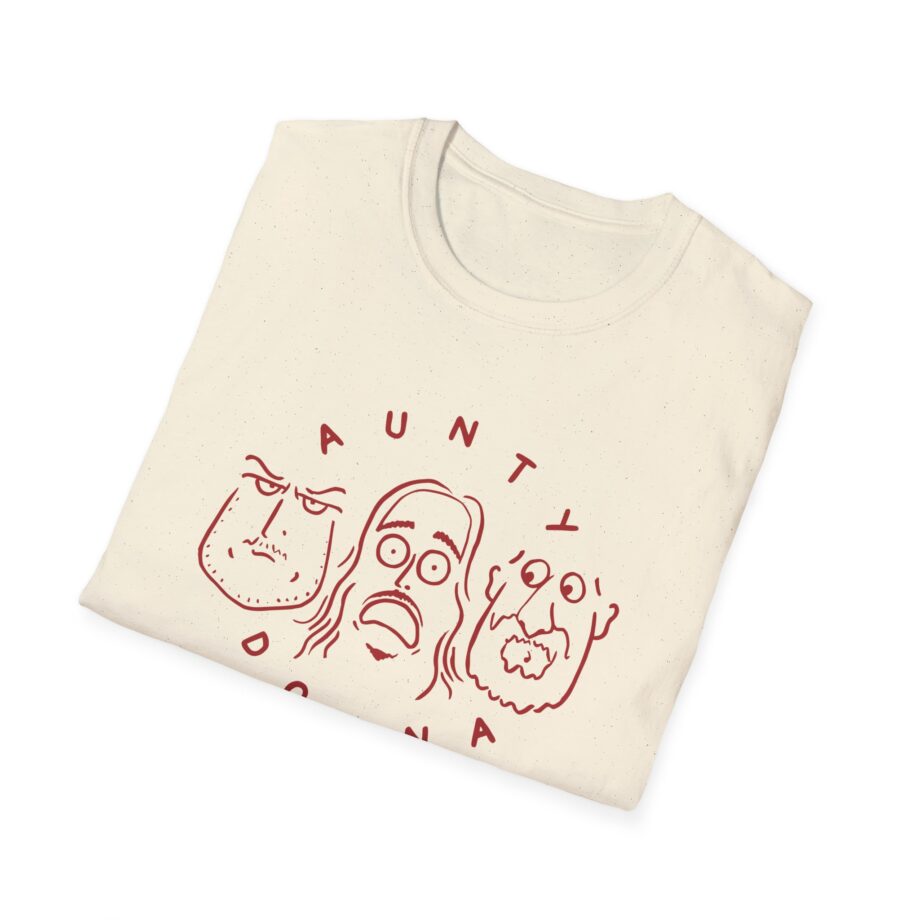 Aunty Donna White Faces Unisex Softstyle T-Shirt