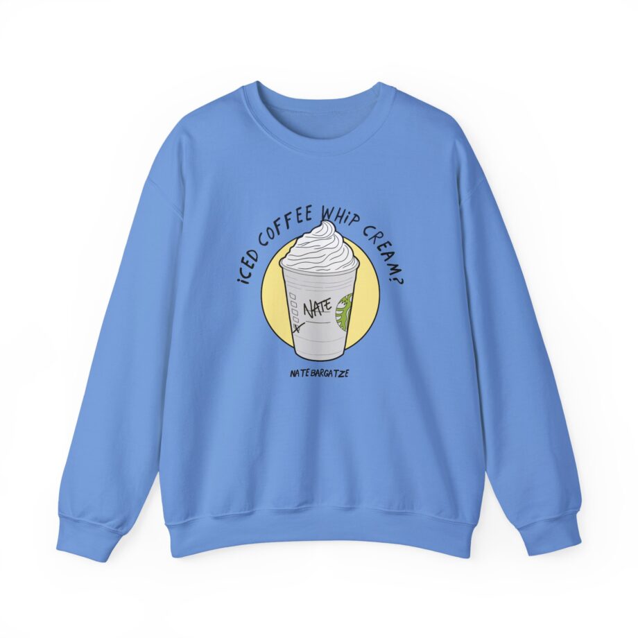 Nate Bargatze - Iced Coffee Whip Cream? Unisex Heavy Blend™ Crewneck Sweatshirt