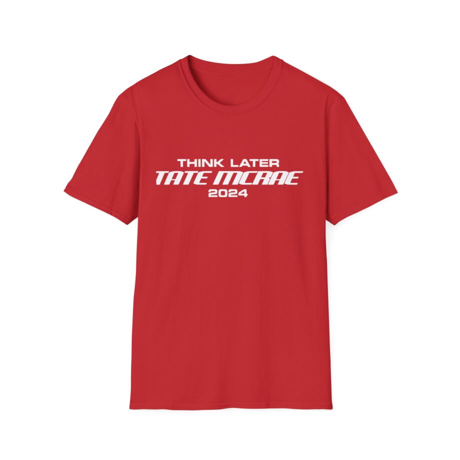 Tate Mcrae Think Later Unisex Softstyle T-Shirt