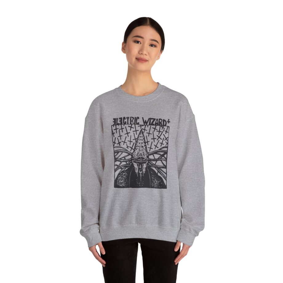Electric Wizard Doom Sludge Stoner Metal Poster Unisex Heavy Blend™ Crewneck Sweatshirt
