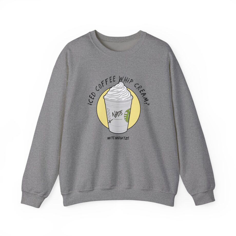 Nate Bargatze - Iced Coffee Whip Cream? Unisex Heavy Blend™ Crewneck Sweatshirt