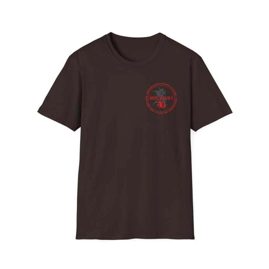 Sepultura 40th Anniversary Soccer Unisex Softstyle T-shirt