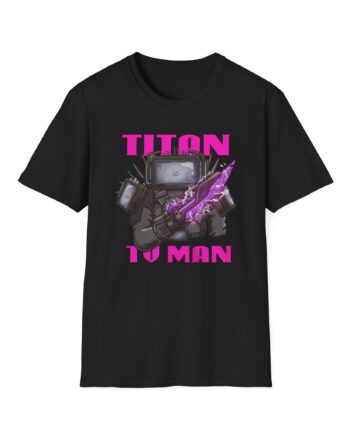 Dafuqboom Titan Tv Man Zap Unisex Softstyle T-Shirt