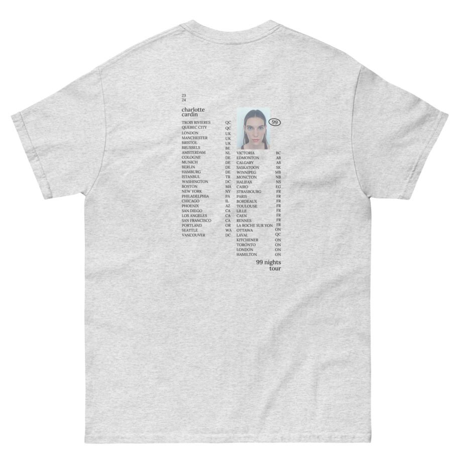 Charlotte Cardin 99 Nights Tour Unisex classic tee