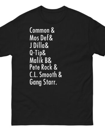 Music Common, Mos Def, J Dilla, Q-tip, Malik B, Pete Rock, C.l. Smooth Unisex classic tee