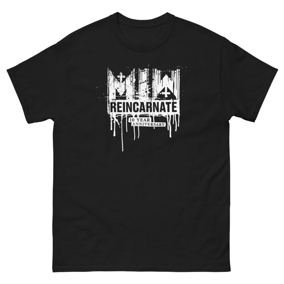 Motionless in White Reincarnate 10 Year Drip Logo Unisex classic tee