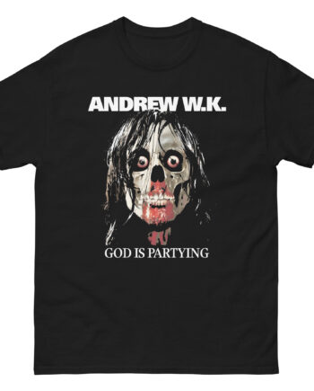 Andrew Wk God is Partying Zombie Unisex classic tee