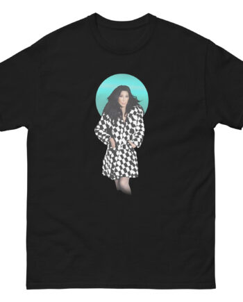Cher Checkered Trench Coat Photo Unisex classic tee