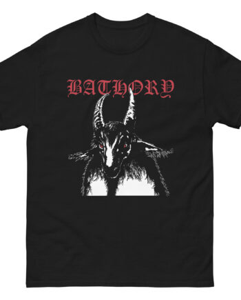 Bathory Goat Red Logo Unisex classic tee