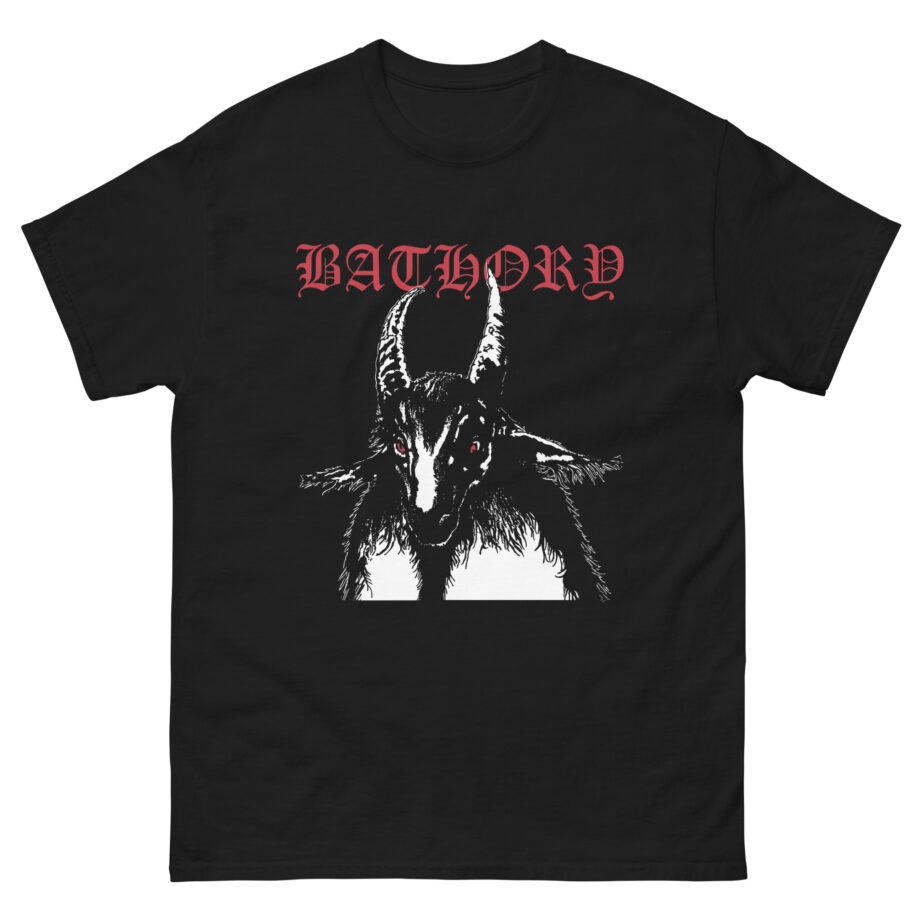 Bathory Goat Red Logo Unisex classic tee