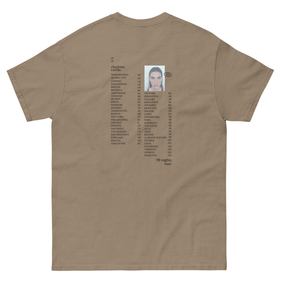 Charlotte Cardin 99 Nights Tour Unisex classic tee